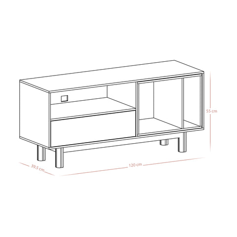 Fresh Walnut TV Stand